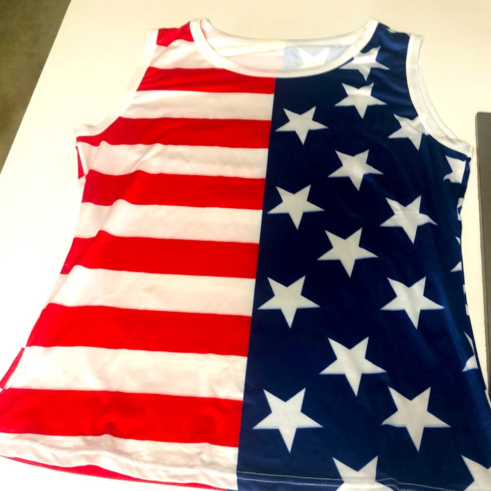 Chic Me tank Red White Blue XL